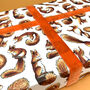 Red Squirrel Watercolour Wrapping Paper, thumbnail 12 of 12