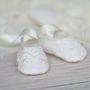 Christening Booties 'Lucy', thumbnail 4 of 5
