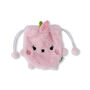 Pink Peach Fluffy Fruit Drawstring Pouch, thumbnail 3 of 3