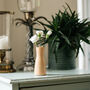 Handmade Stoneware Navy Blue Bud Vase For Flowers, thumbnail 3 of 3
