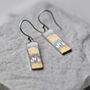 Me And You Watching The Sunset On The Beach Earrings, thumbnail 1 of 4