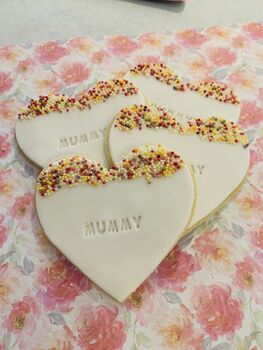 Customised Mother's Day Biscuit Hearts, 4 of 8