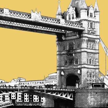 London Art Print London Gift Tower Bridge, 6 of 12