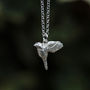 Little Robin Bird Silver Necklace, thumbnail 4 of 9