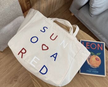 Large Beach Letter Tote Bag, 4 of 7