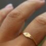 Personalised Initial Signet Ring Custom Engraving, thumbnail 5 of 6