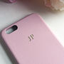 Pink Faux Leather Embossed Personalised Phone Case, thumbnail 11 of 11