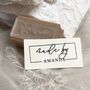 Made By / Crafters Personalised Rubber Stamp, thumbnail 4 of 4