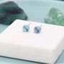 Sterling Silver Genuine Topaz Stud Earrings, thumbnail 7 of 12