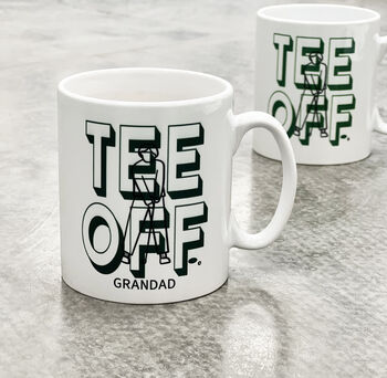 Tee Off Personalised Golf Mug, 2 of 2