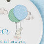 Baptism Gifts Bunny Balloon For Boys And Girls, thumbnail 2 of 4