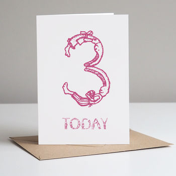 Girls, Cute Bunny Birthday Card. Ages One To Five, 4 of 5