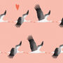 Pink Storks New Baby Wrapping Paper Two Sheets, thumbnail 4 of 5
