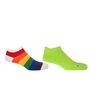 Block Stripe And Neon Organic Men's Trainer Socks Bundle, thumbnail 1 of 9