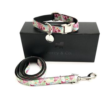 Clifton Multi Rainbow Floral Collar And Lead, 2 of 3