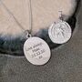 'St Christopher Protect Us' Oval Silver Necklace, thumbnail 5 of 10