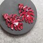 Statement Acrylic Leaf Earrings In Colours, thumbnail 5 of 12