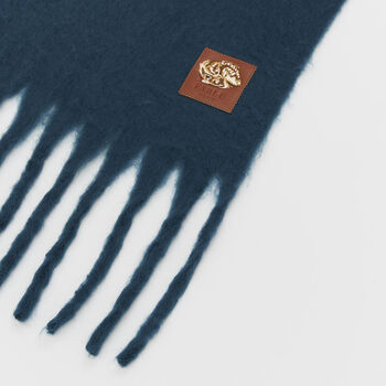 Cosy Teal Boucle Scarf, 4 of 5