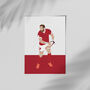 Alun Wyn Jones Wales Rugby Poster Print, thumbnail 3 of 4