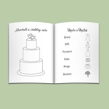 Personalised Children's Wedding Activity Book, 4 of 7