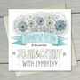 With Sympathy Personalised Card, thumbnail 1 of 2