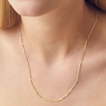 9ct Yellow Gold Solid Figaro Chain 20 Inch, 6 of 6