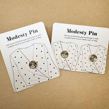Modesty Pin Rose Flower Patterned Pin, Brooch, Pin Badge, 2 of 7