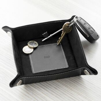 Personalised Dad's Luxury Black Valet Tray, 9 of 12