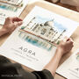 India Travel Print Of The Taj Mahal, thumbnail 1 of 7