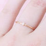 Rose Gold Diamond Dot Engagement Ring, thumbnail 2 of 4