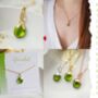 Peridot Hoop Earrings, thumbnail 5 of 10