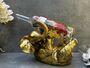 Drunken Elephant Wine Bottle Holder In Aged Gold Gift, thumbnail 1 of 12
