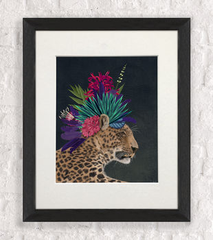 Hot House Leopards, Set Two Prints, Framed Or Unframed, 2 of 8