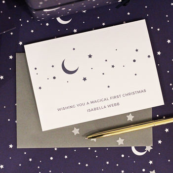 Personalised Magical First Christmas Card, 6 of 9