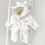 Personalised Elephant Rainbow Dressing Gown With Ears, thumbnail 3 of 8