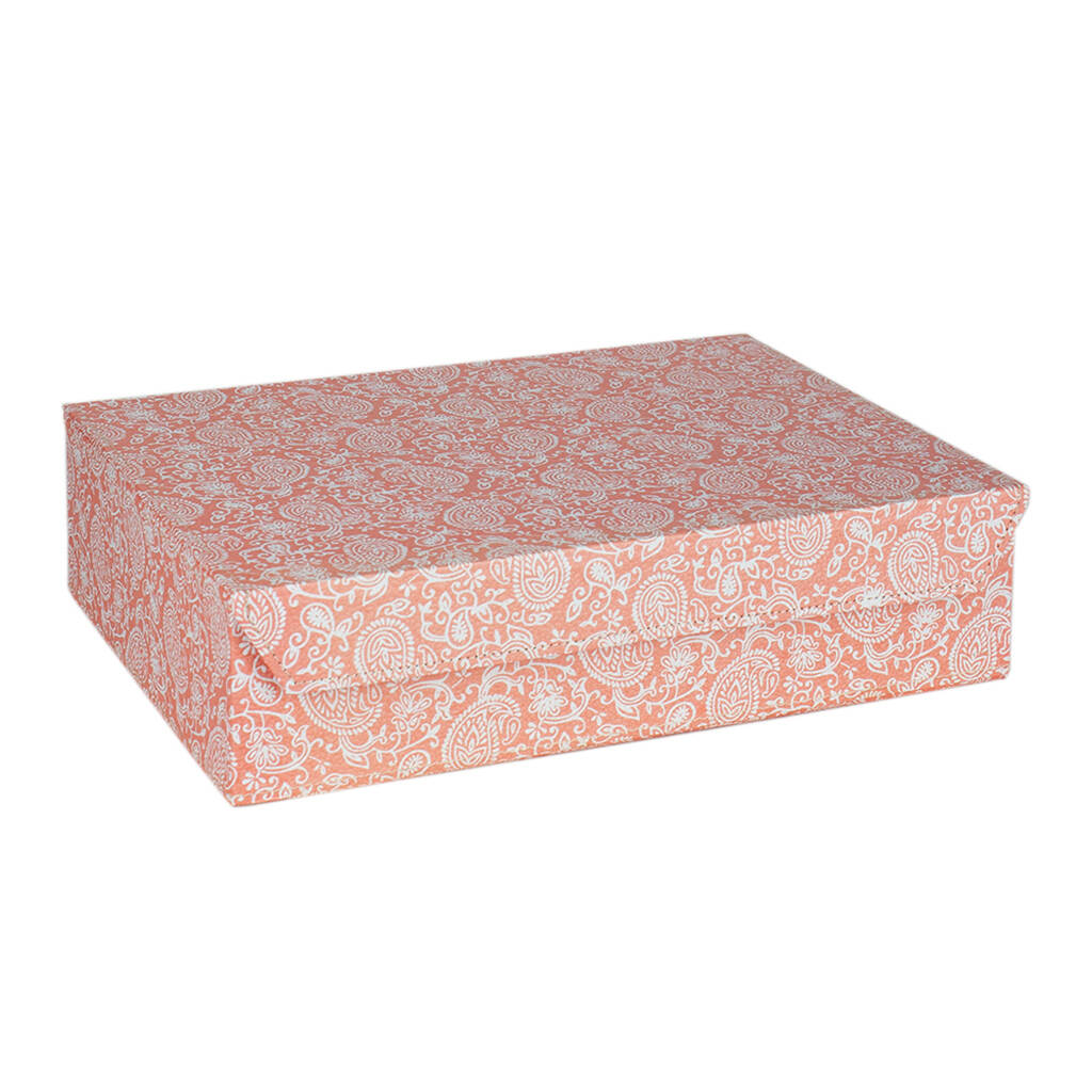 Recycled Pastel Paisley A4 Storage Box By Heart & Parcel ...