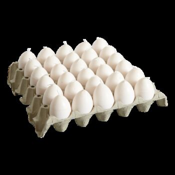 Egg Shaped Candle With Yellow Yolk Centre | Easter Gift And Decor, 4 of 4