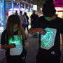 Childrens Interactive Green Glow T Shirt In Black, thumbnail 2 of 9