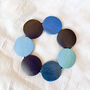Coastal Blues Wooden Disc Bracelets, thumbnail 2 of 2