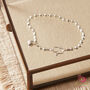 Silver Musical Charm Faceted Ball Layering Bracelet, thumbnail 8 of 12