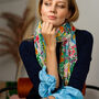 Wildflower Tassel Printed Scarf — Personalised Gift Card And Gift Box Option, thumbnail 2 of 9