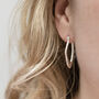 Sterling Silver Molten Hoops, thumbnail 1 of 4