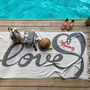 Personalised Cotton Anniversary Gift, Throw, Towel, thumbnail 4 of 9
