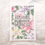 'Home Is Where Mum Is' Typography Illustration Print, thumbnail 4 of 4
