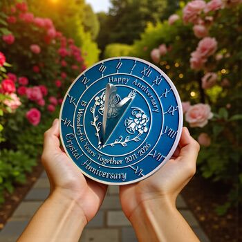 15th Crystal Anniversary Sundial Gift Celebration Present, 6 of 10