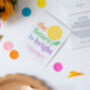 10 ‘Future Is Bright’ Sunflower Birthday Party Favours, thumbnail 4 of 5