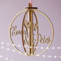 Romantic Personalised Wooden Bauble Decoration, thumbnail 1 of 4