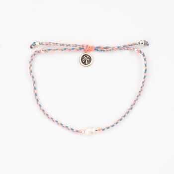 Bora Freshwater Pearl Surf Handwoven Anklet, 2 of 6