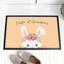 Personalised Easter Bunny Indoor Doormat, thumbnail 1 of 5