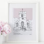 Personalised Wedding Or Christening Venue Portrait, thumbnail 1 of 11